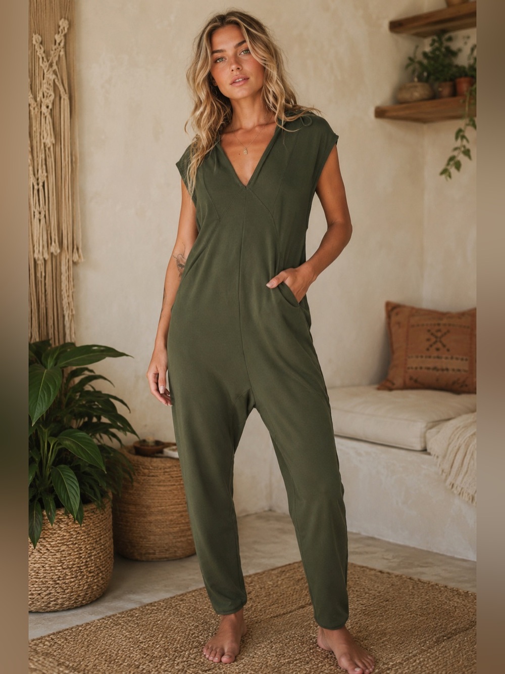 Free People FP Movement Nothing But Sweats One Piece Hooded Jumpsuit